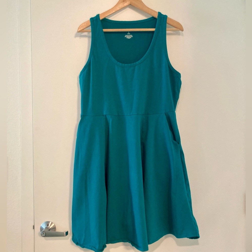 torrid Teal Sleeveless Skater Dress with Pockets Size 2